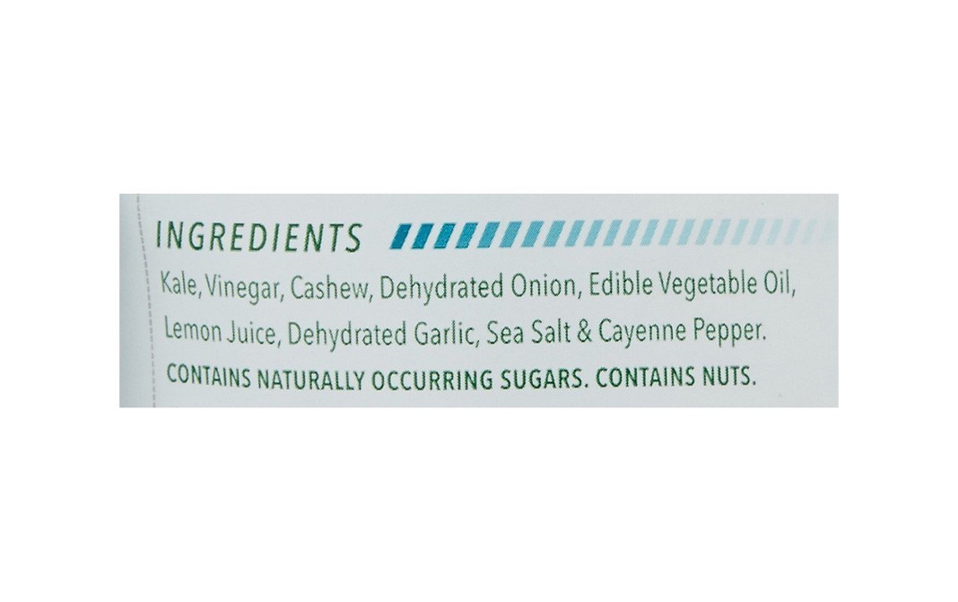 The Green Snack Co Kale Crisps Sea Salt & Vinegar   Pack  30 grams